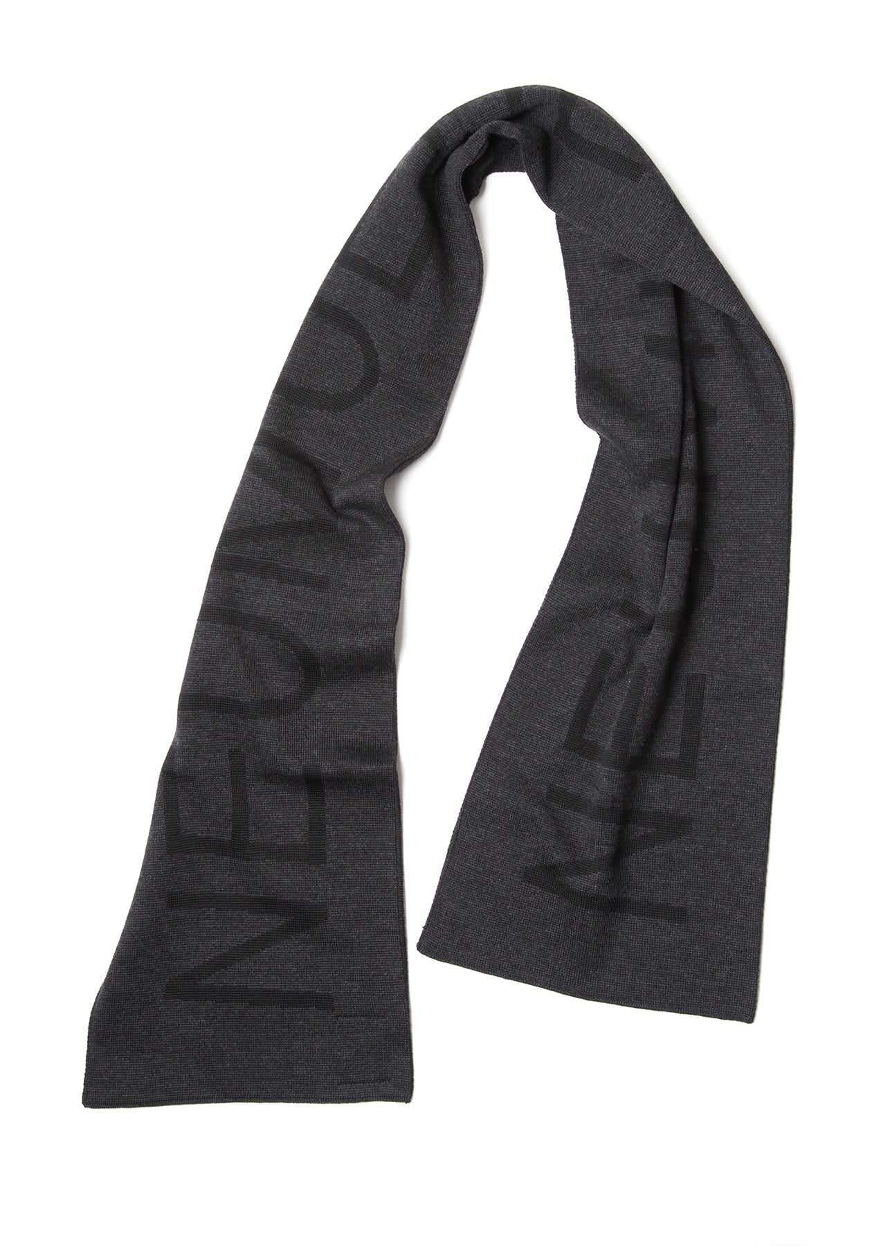 Recycled PET scarf - Black Coal