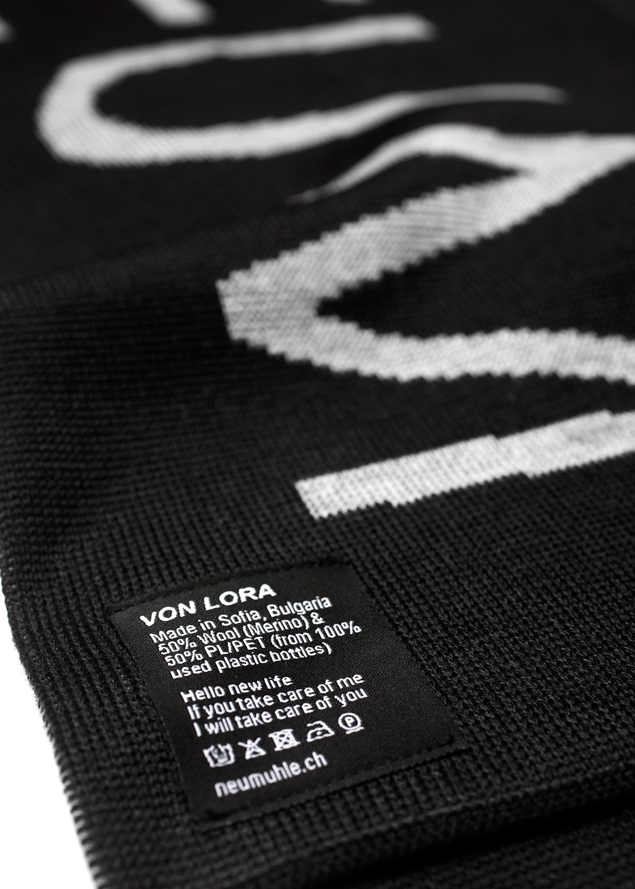 Recycled PET scarf - Rain Drop