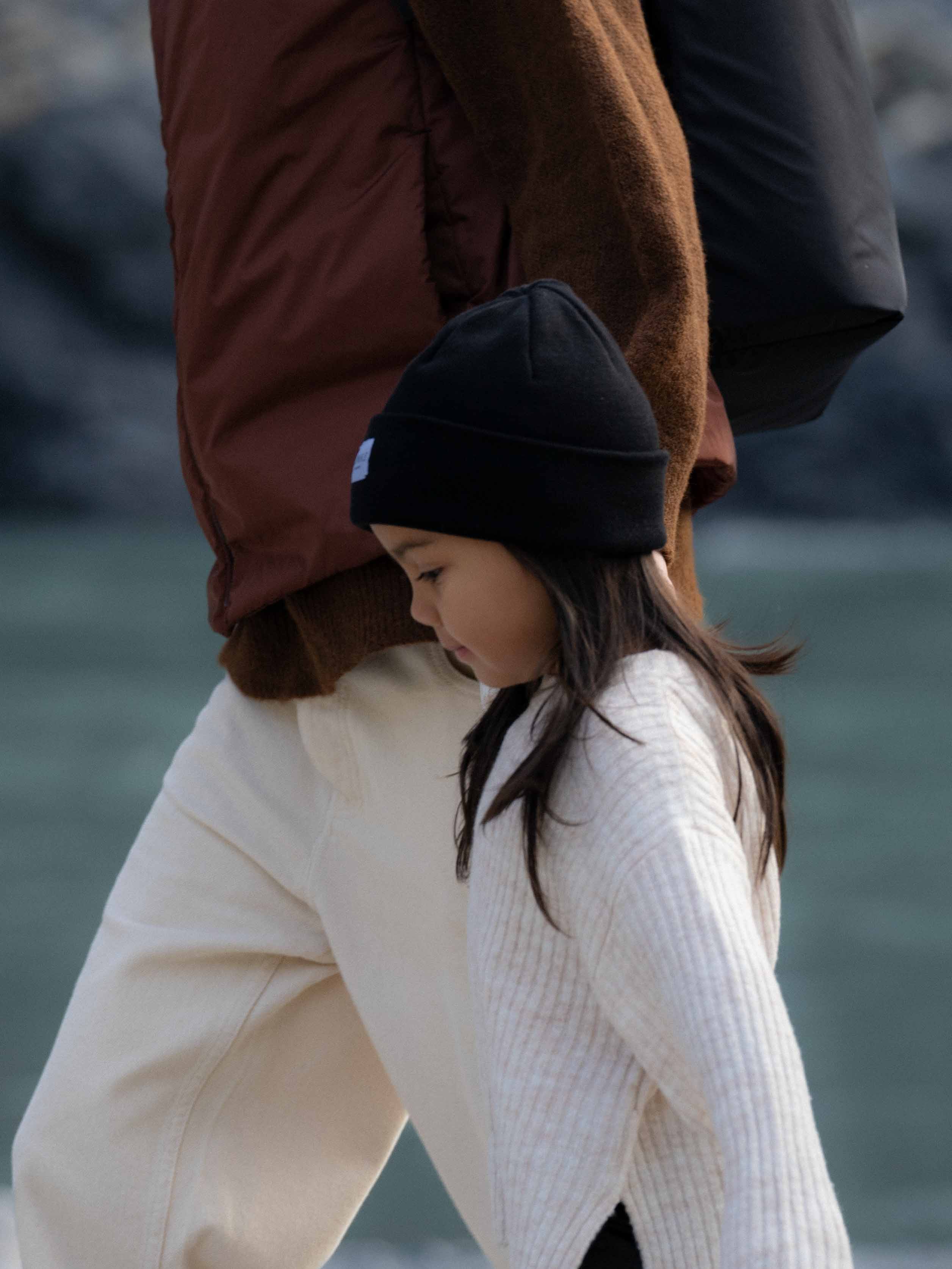 MÜTZE - KIDS - BLACK COAL