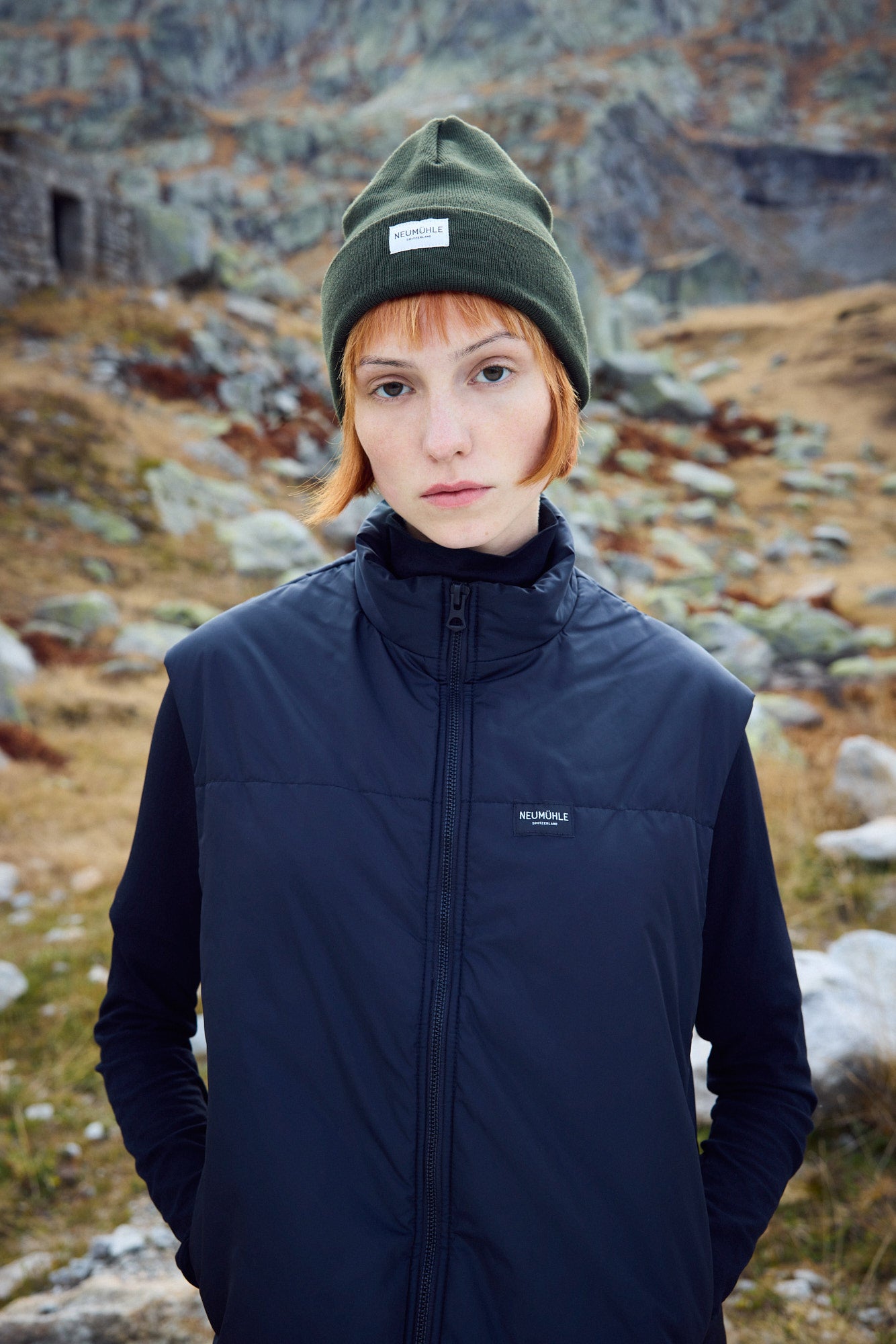 Merino-Mütze Kiel – Dark Olive