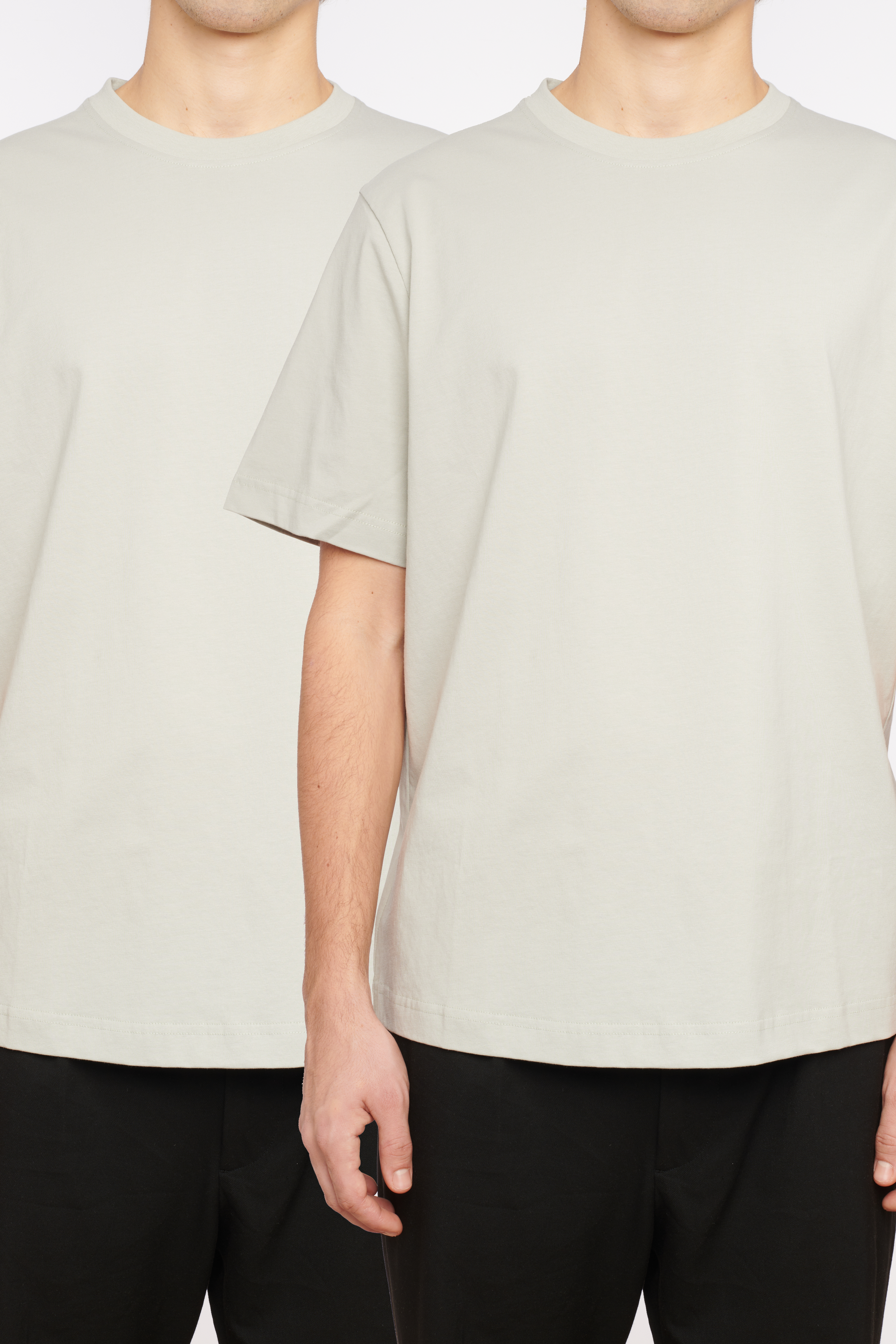 Mono Shirt - Twin Pack - Olive Grey