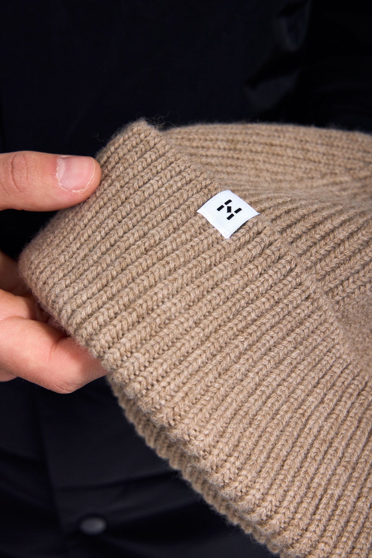 Merino-Mütze Tide – Sand