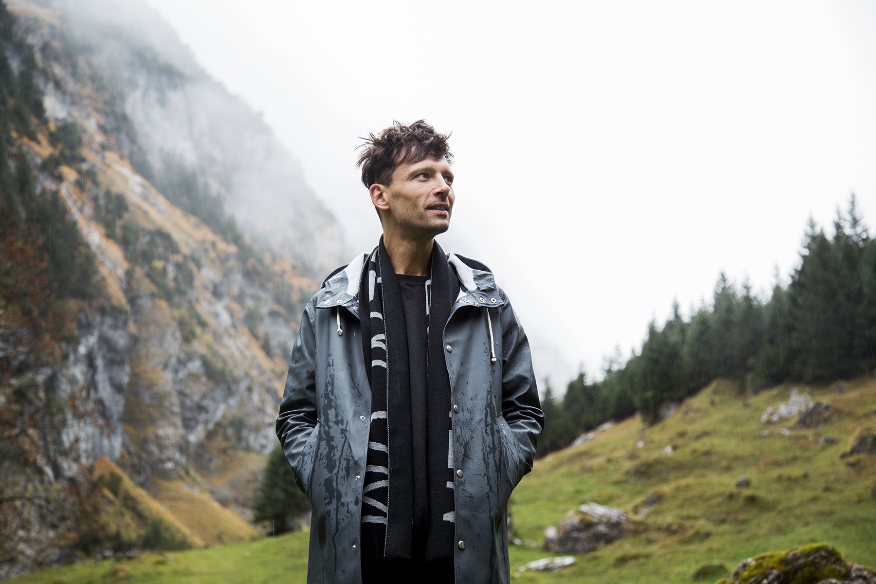 Recycled PET-Schal - Rain Drop