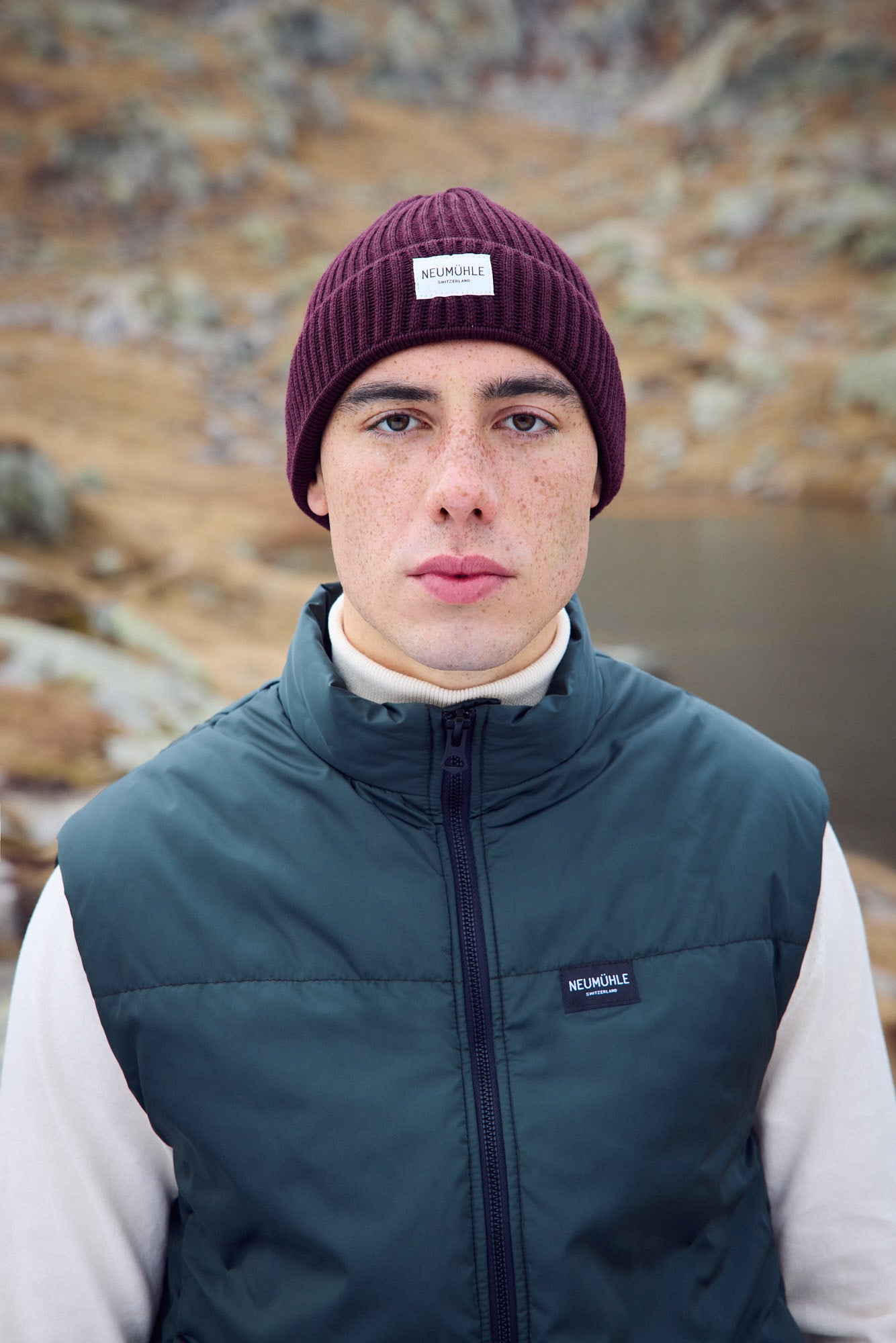 Hat - Elbe - Eggplant - Organic Merino