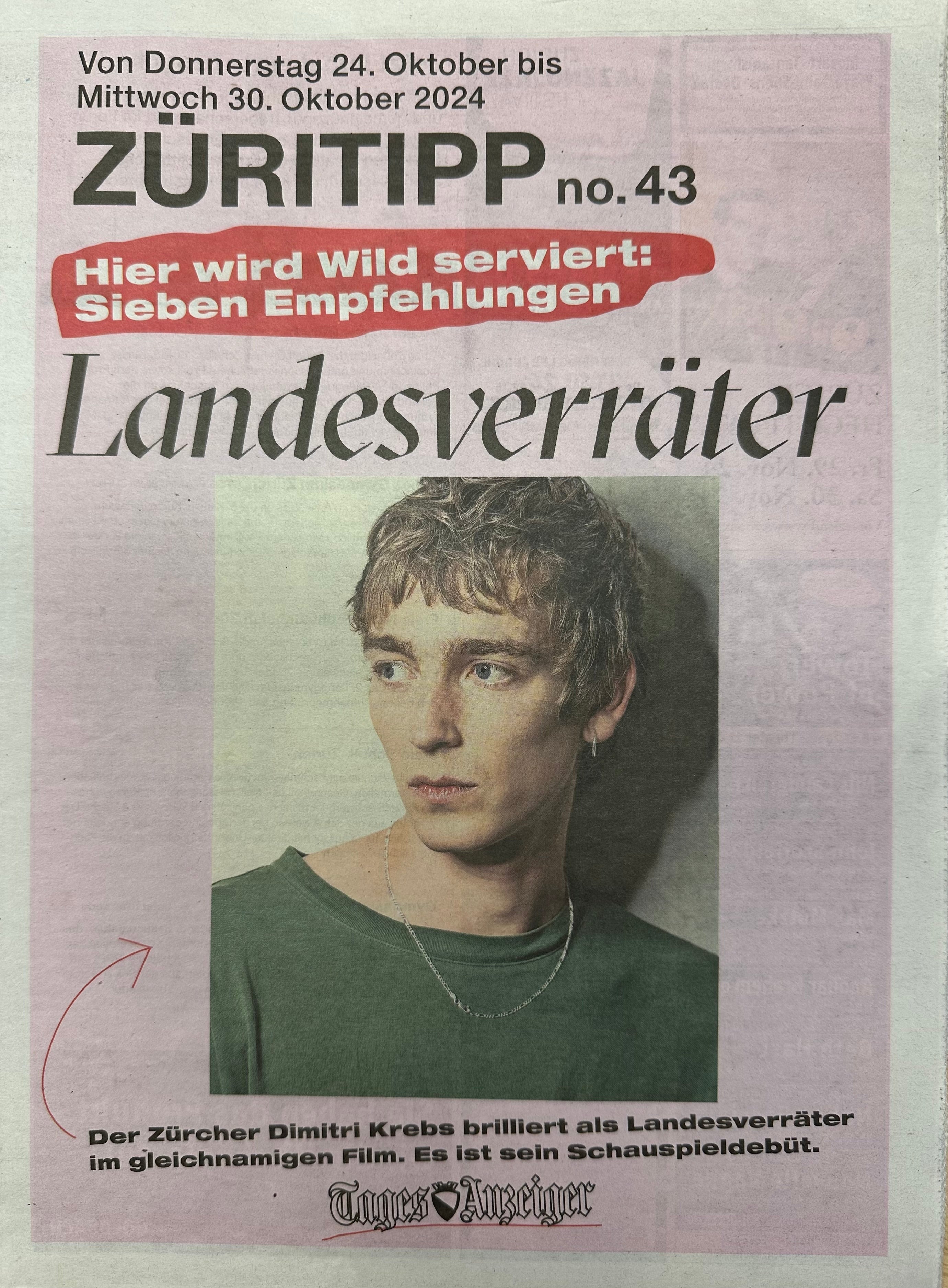 ZÜRITIPP 24/10/2024