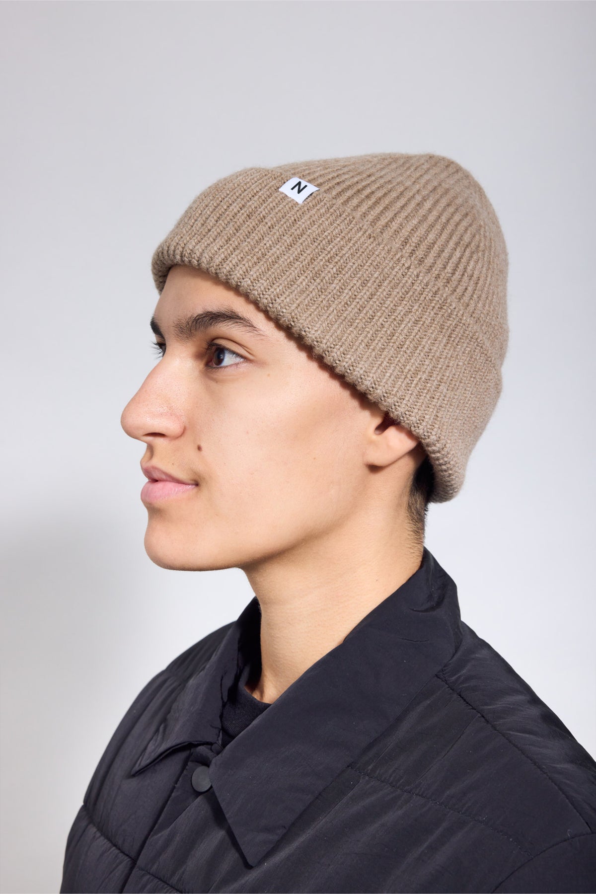 Tide Merino Beanie – Sand